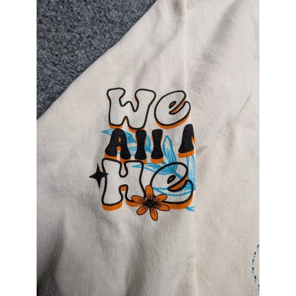 Disney Alice in Wonderland Sweatshirt Women's XL We're All Mad Here Cheshire Cat - Picture 5 of 8